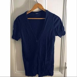 J. Crew Cotton Short-Sleeved Cardigan